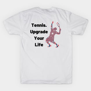 US Open Tennis USA Flag Silhouette T-Shirt